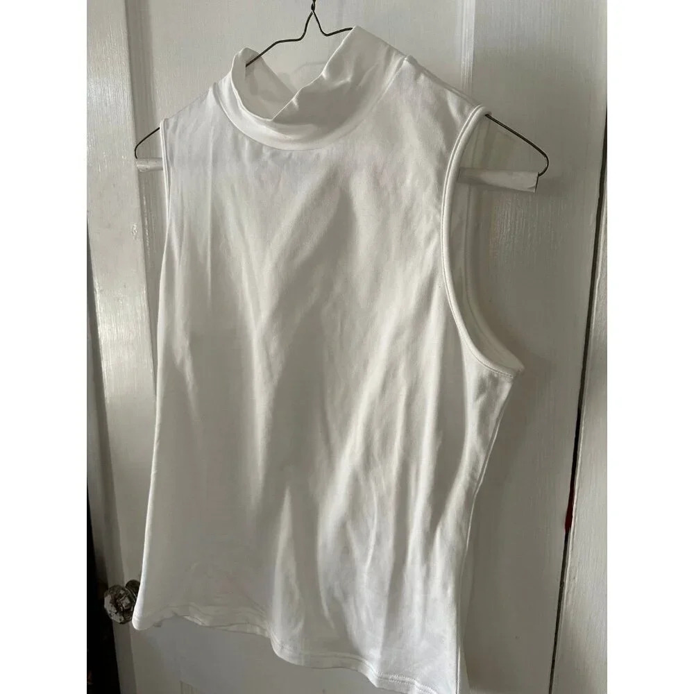 Women’s size large turtleneck tank top blouse - Picture 2 of 6